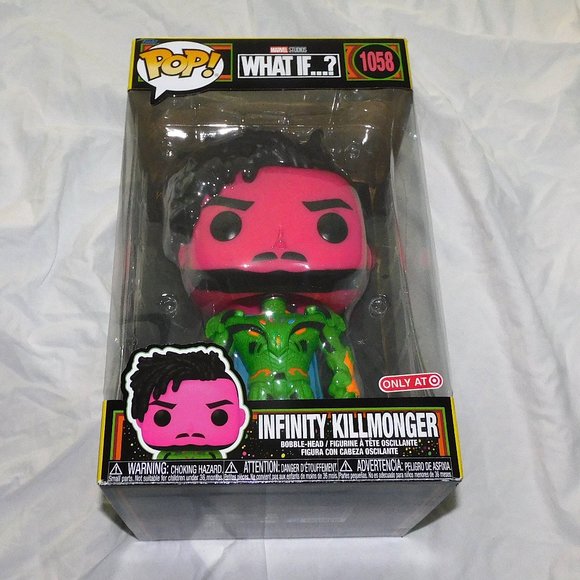 Funko Marvel What If Infinity Killmonger 10" Blacklight Black Panther NEW - Picture 1 of 3